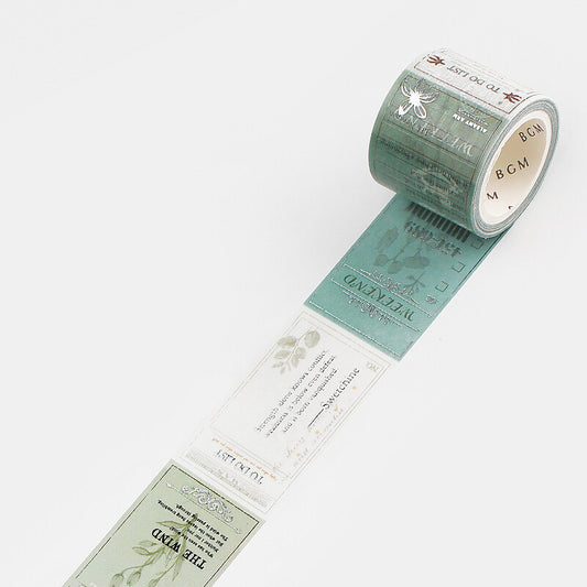 Washi Tape BGM - Poem Botanical - 30mm x 5m