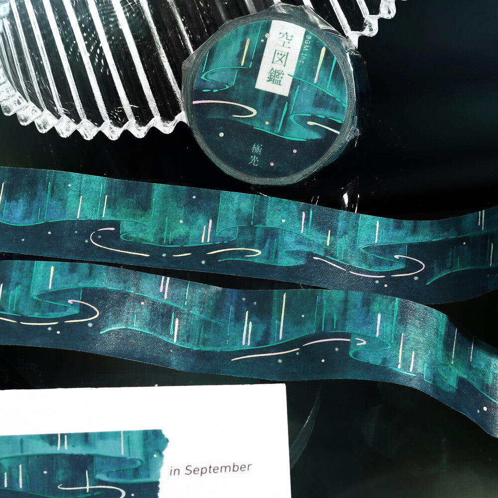 Washi Tape BGM - Sky Chart Polar Light - 20mm x 5m