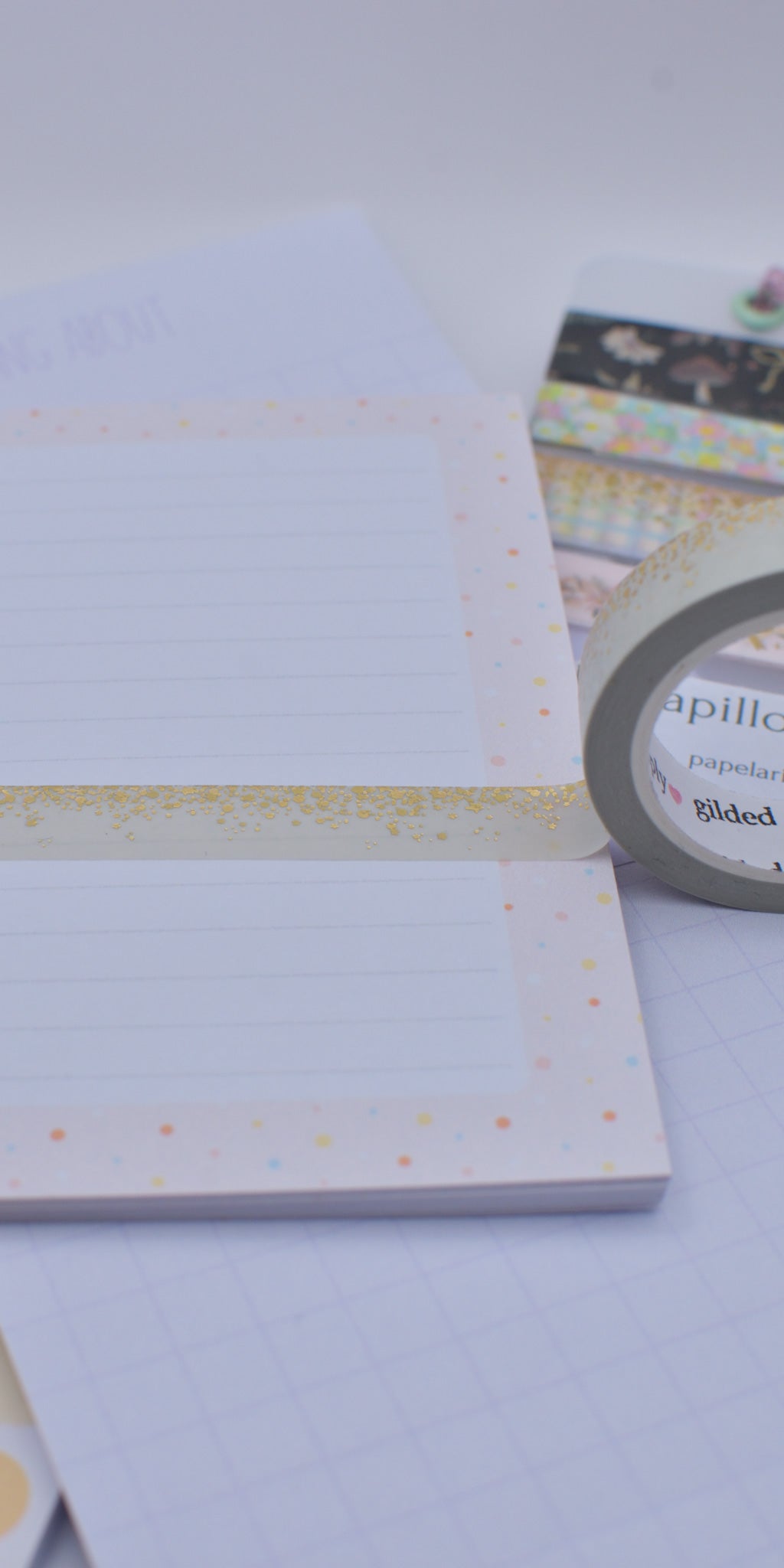 Amostra de Washi Tape - Simply Gilded 10 mm - Smoky Sage Stardust