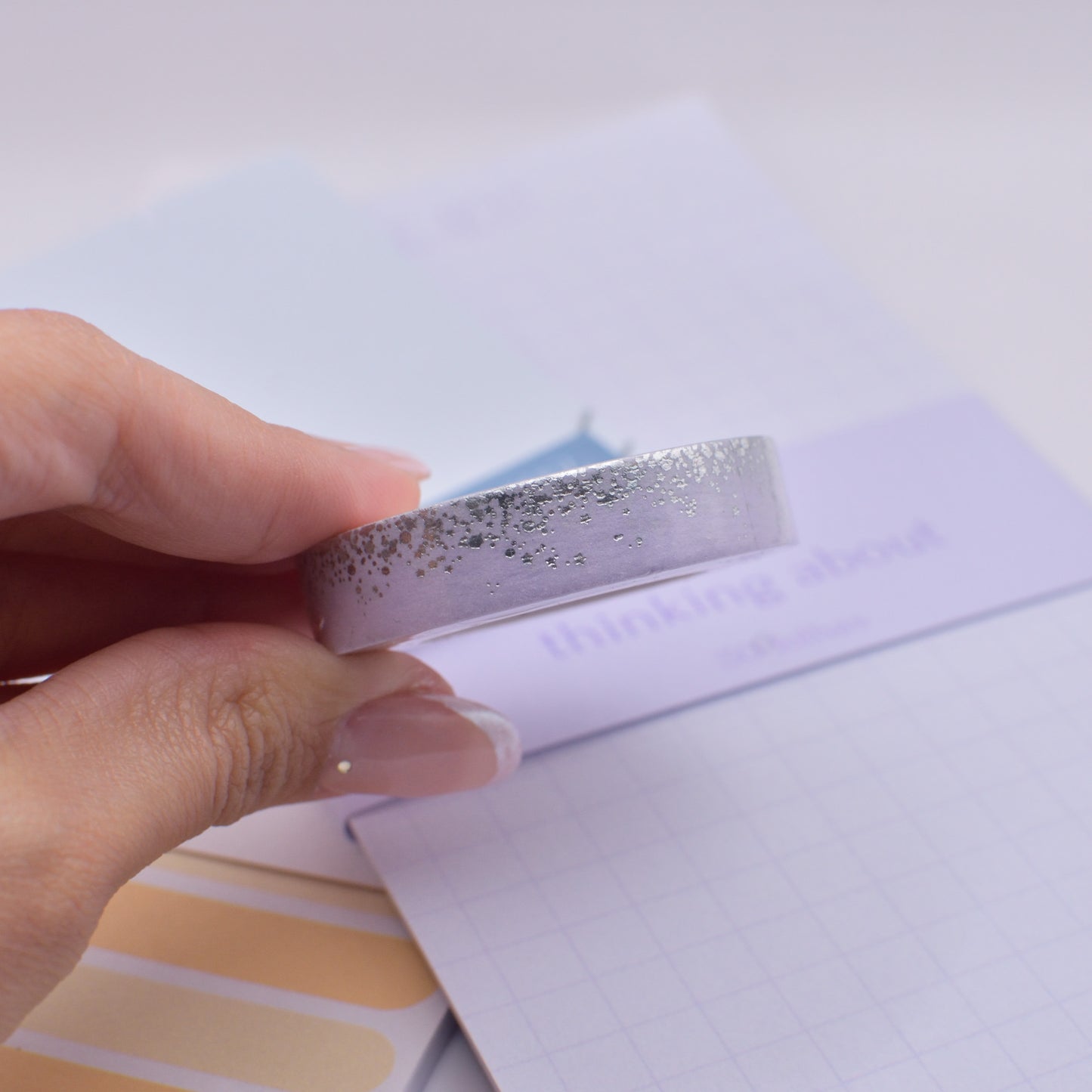 Amostra de Washi Tape - Simply Gilded 10 mm - Lavender Lullaby Stardust