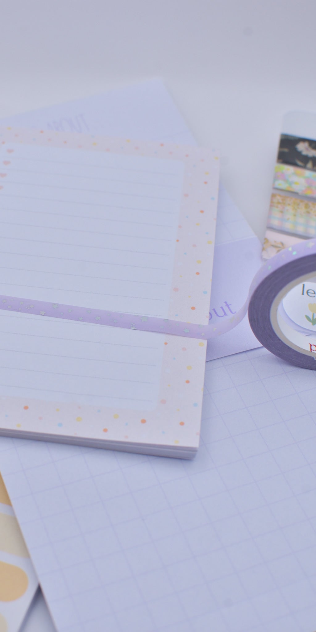 Amostra de Washi Tape - Simply Gilded 5 mm - Shooting Stars Purple