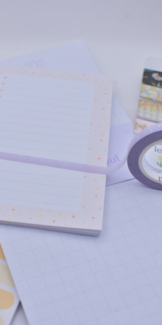 Amostra de Washi Tape - Simply Gilded 5 mm - Shooting Stars Purple