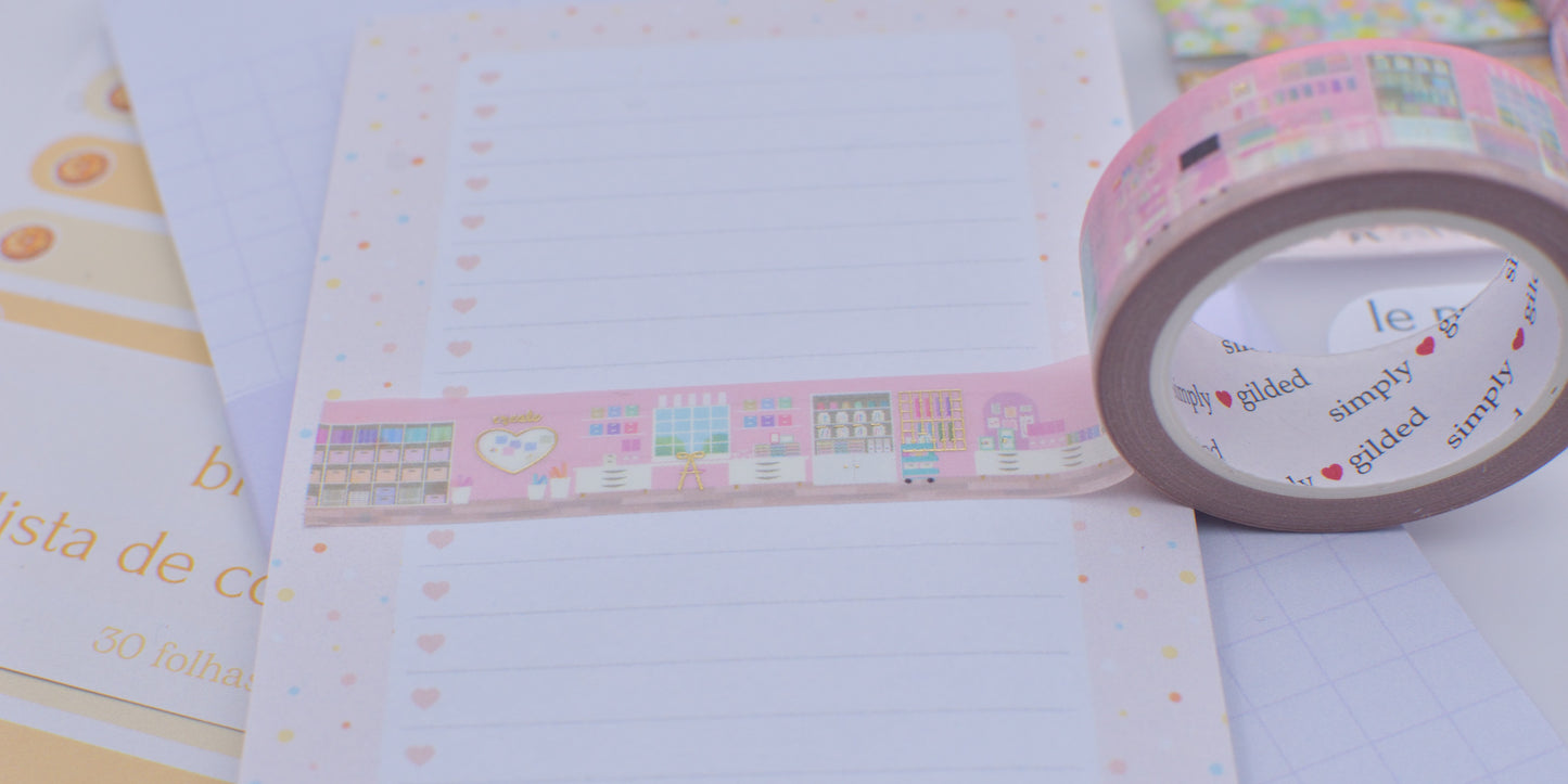 Amostra de Washi Tape - Simply Gilded 15 mm - Craft Room Landscape