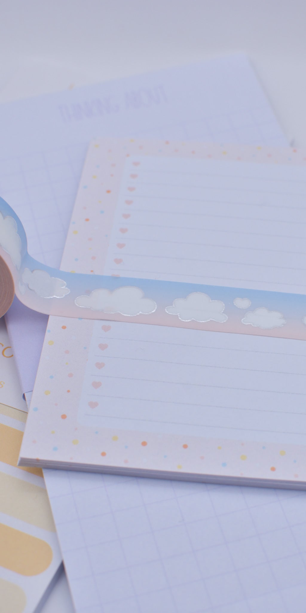 Amostra de Washi Tape - Simply Gilded 15 mm - Spring Sunrise Clouds