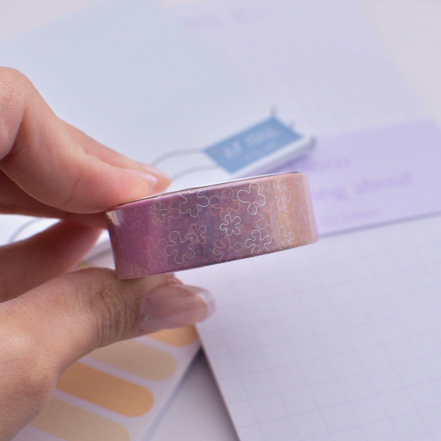 Amostra de Washi Tape - Simply Gilded 15 mm - Silly Sea Pattern