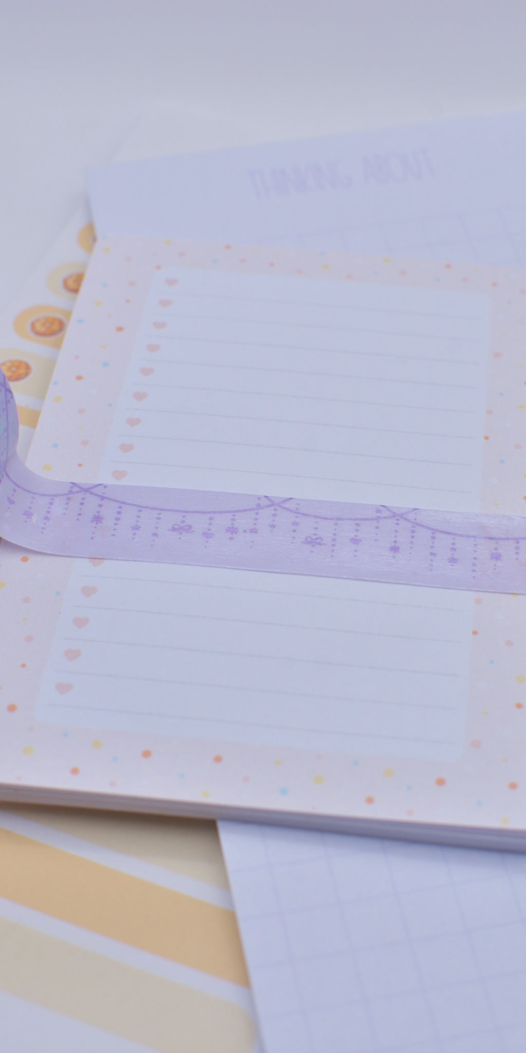 Amostra de Washi Tape - Simply Gilded 15 mm - Light Purple Twinkle Garland