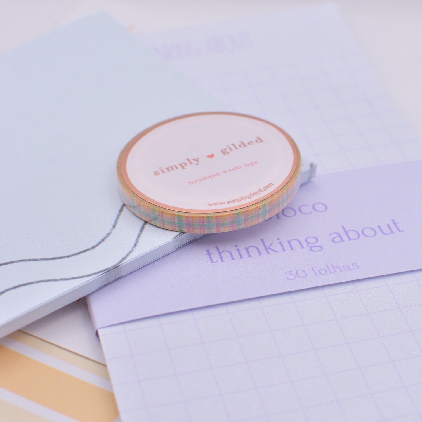Amostra de Washi Tape - Simply Gilded 5 mm - The Cascades Plaid