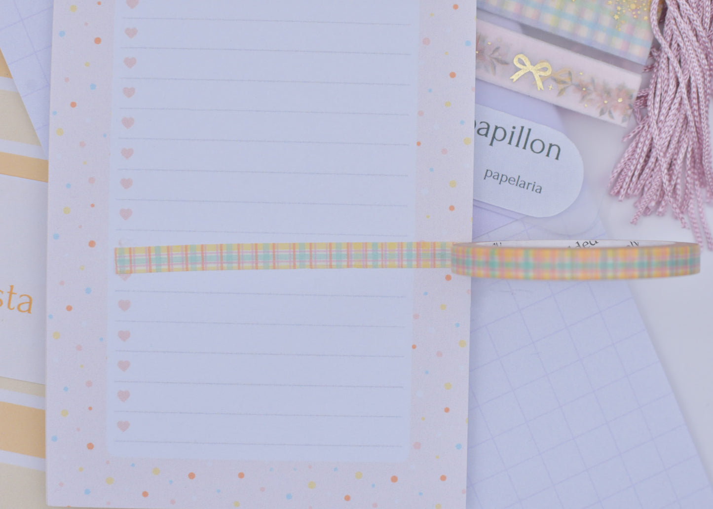 Amostra de Washi Tape - Simply Gilded 5 mm - The Cascades Plaid
