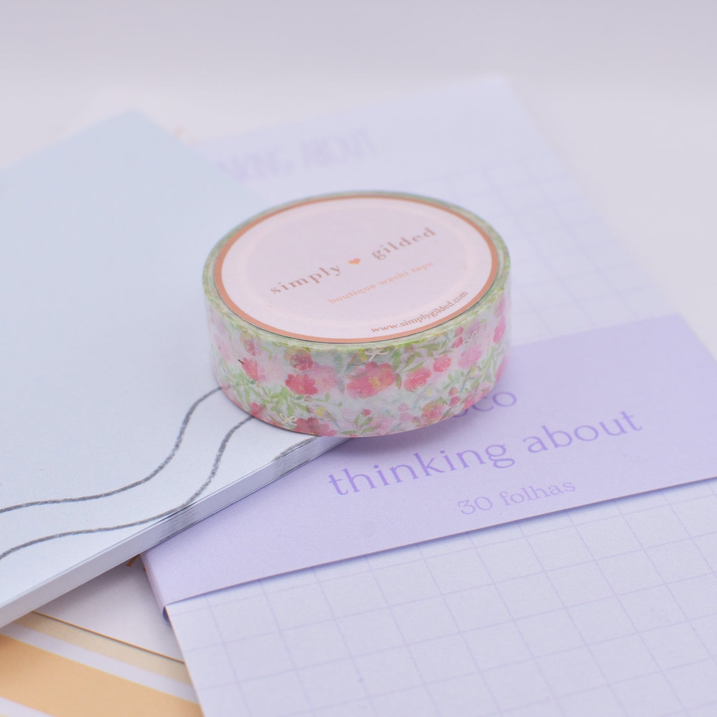 Amostra de Washi Tape - Simply Gilded 15 mm - Bright Floral Aviary