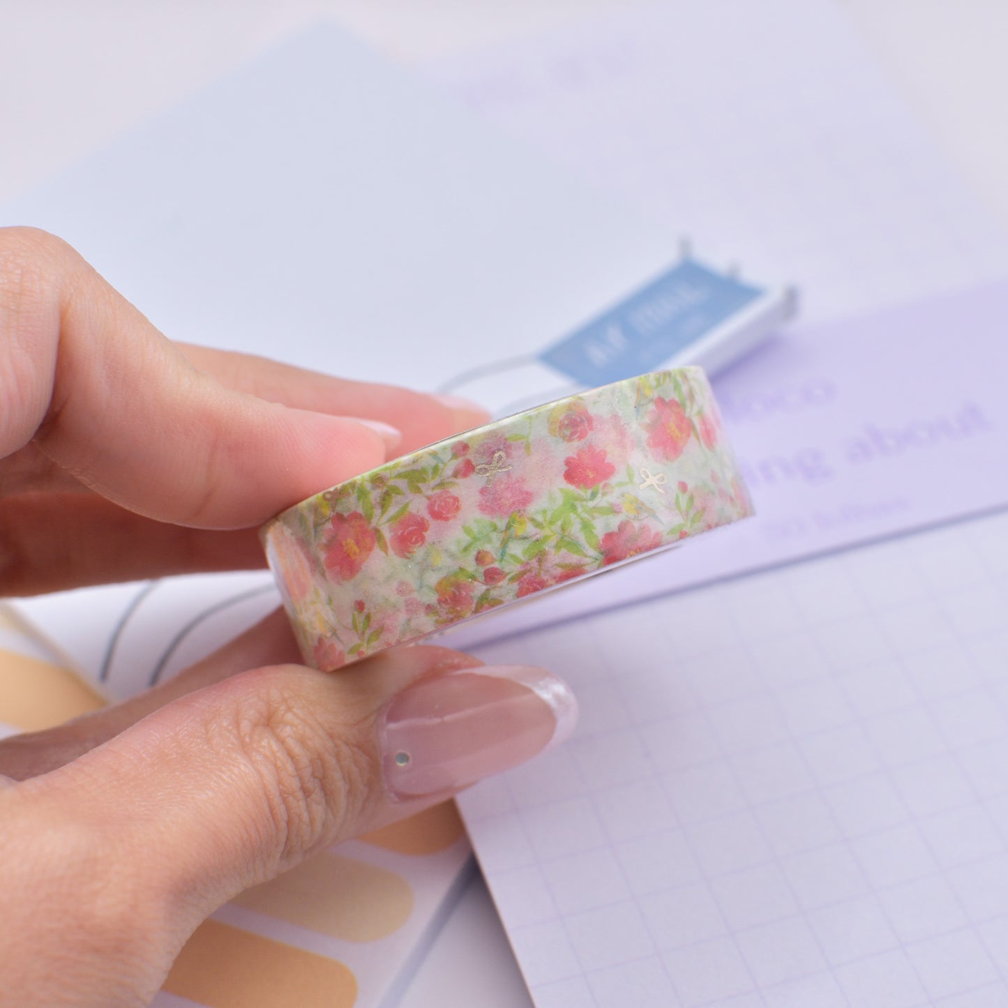 Amostra de Washi Tape - Simply Gilded 15 mm - Bright Floral Aviary
