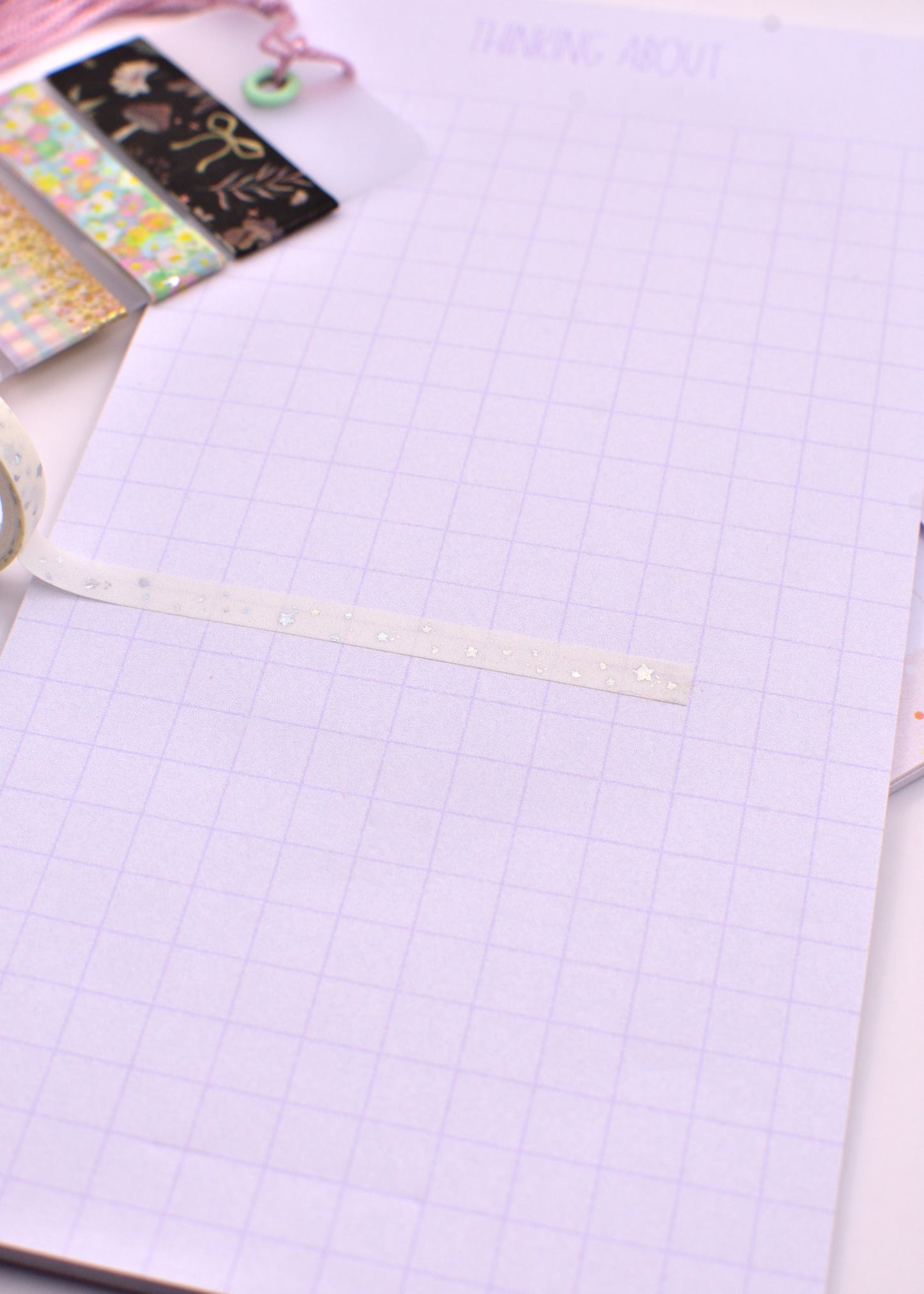 Amostra de Washi Tape - Simply Gilded 5 mm - Estrelas Prata