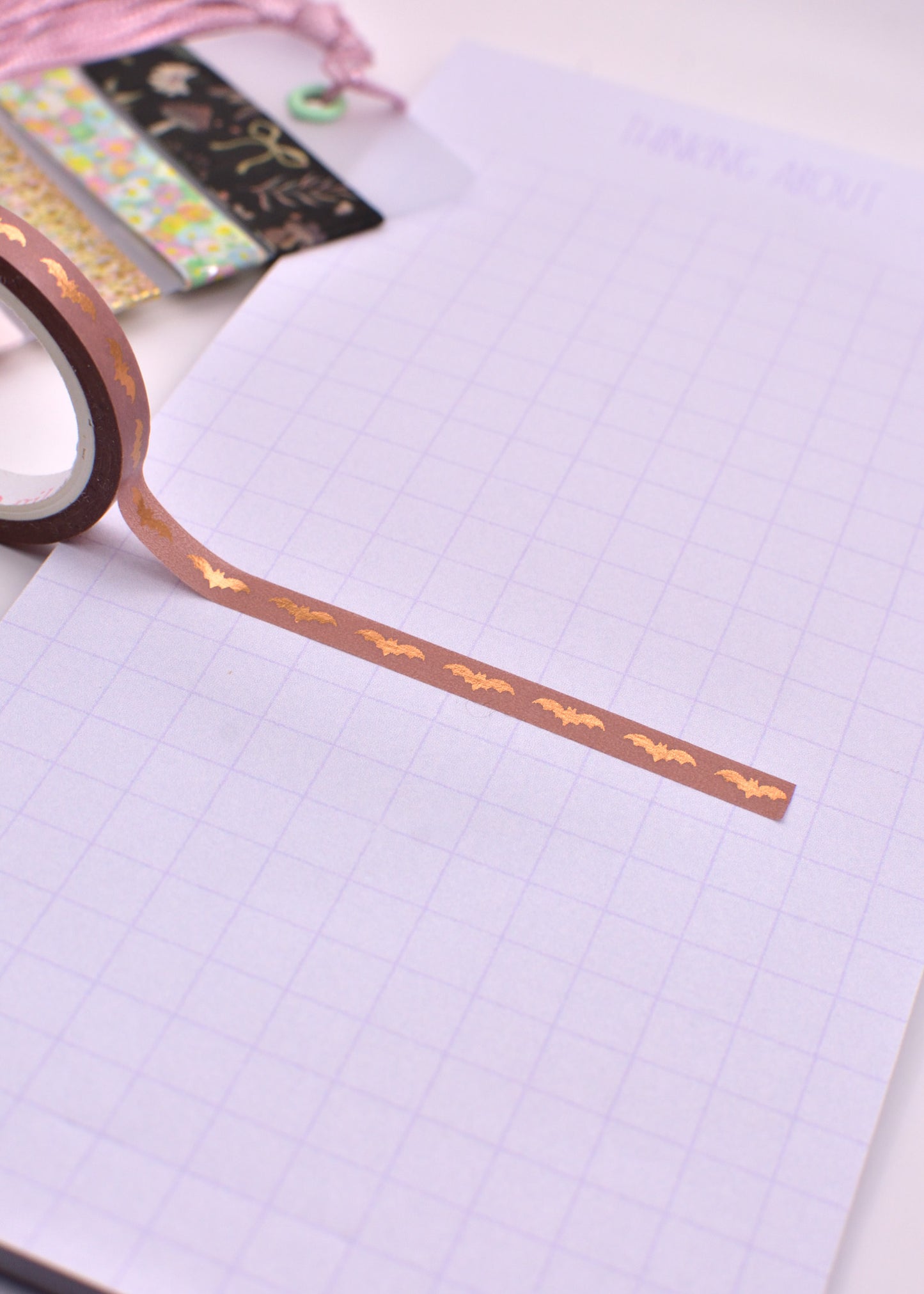 Amostra de Washi Tape - Simpli Gilded - Morceguinhos