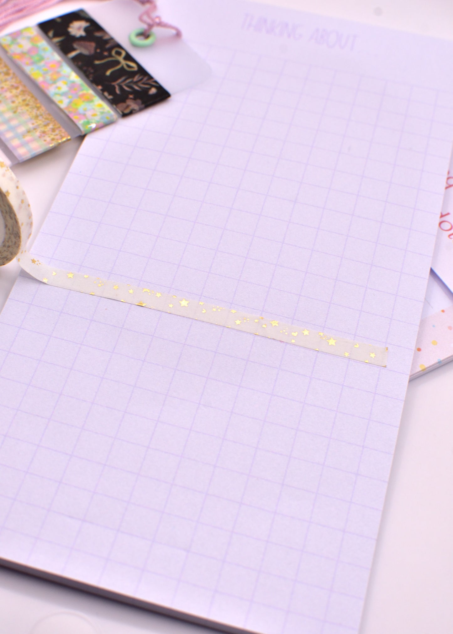 Amostra de Washi Tape - Simply Gilded 5 mm - Estrelas Douradas