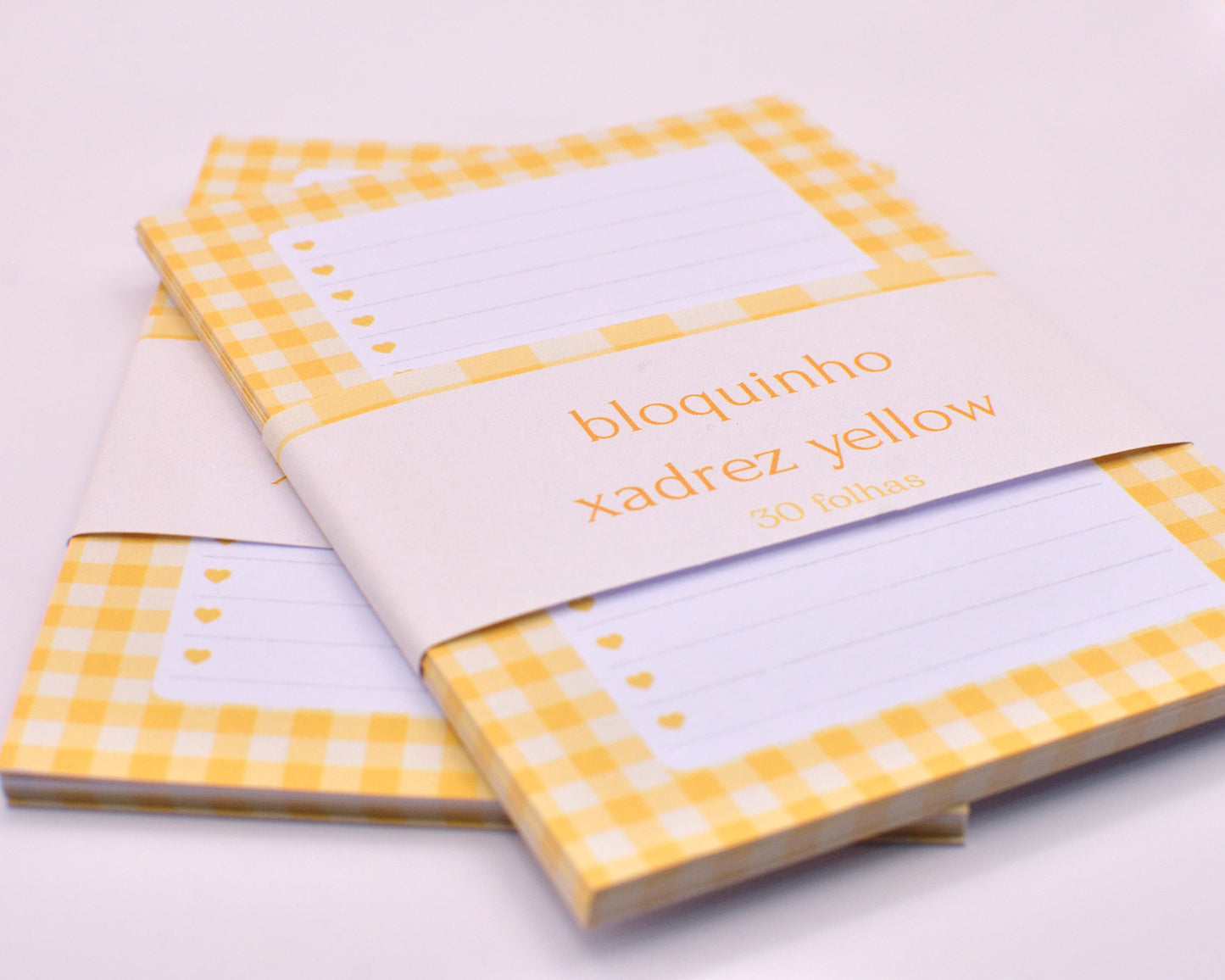 Bloquinho Pautado – Xadrez Yellow