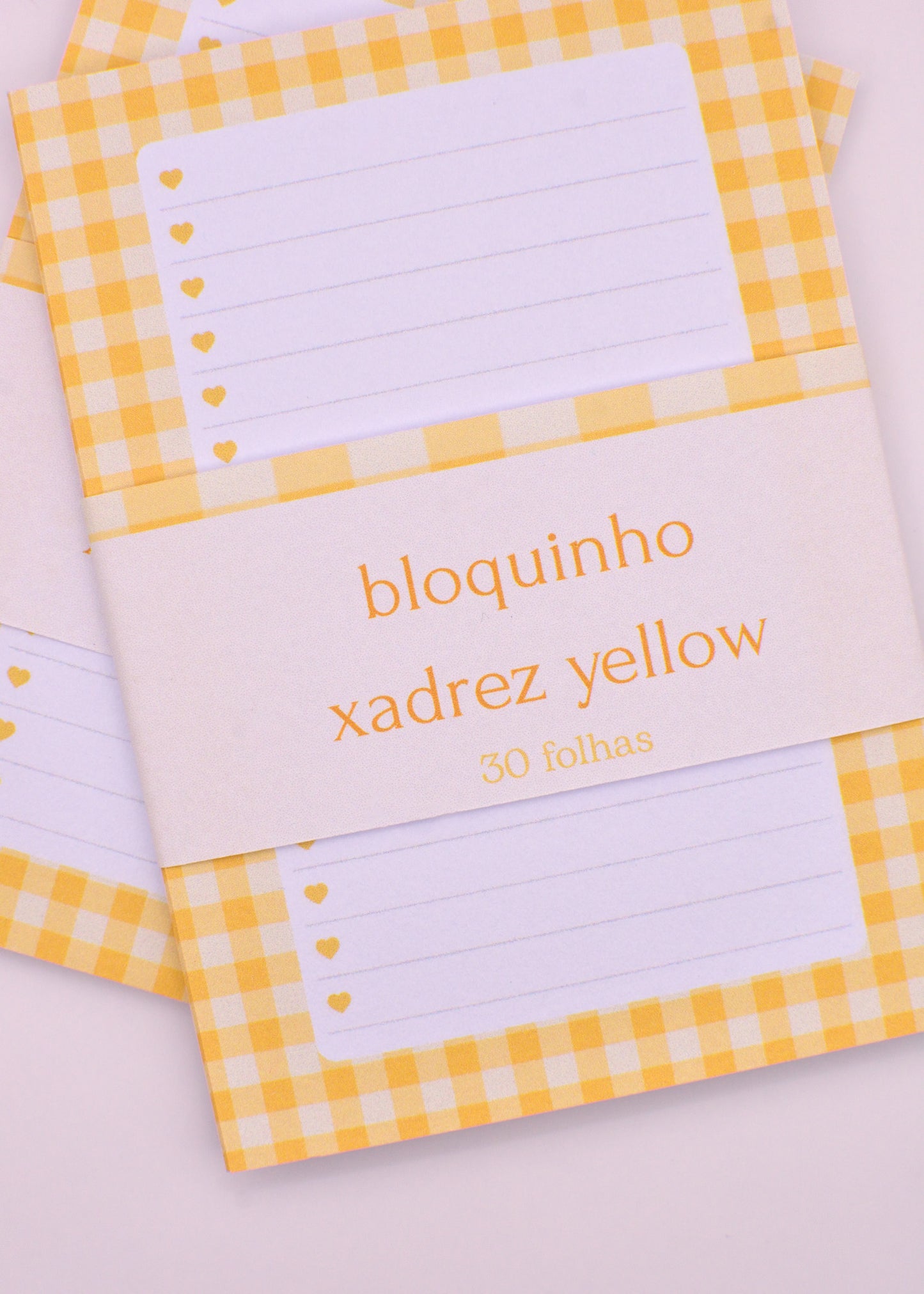 Bloquinho Pautado – Xadrez Yellow