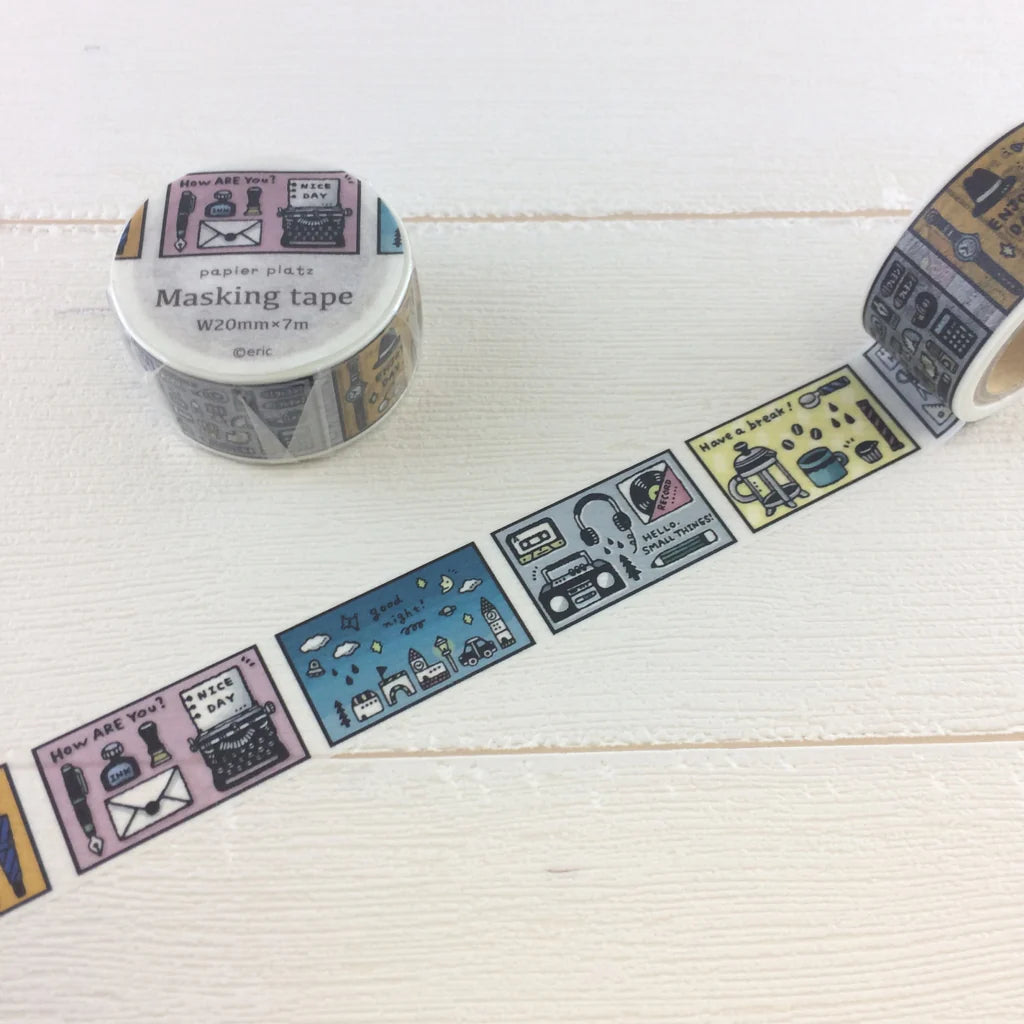 Washi Tape Papier Platz - Days - 20mm x 7m