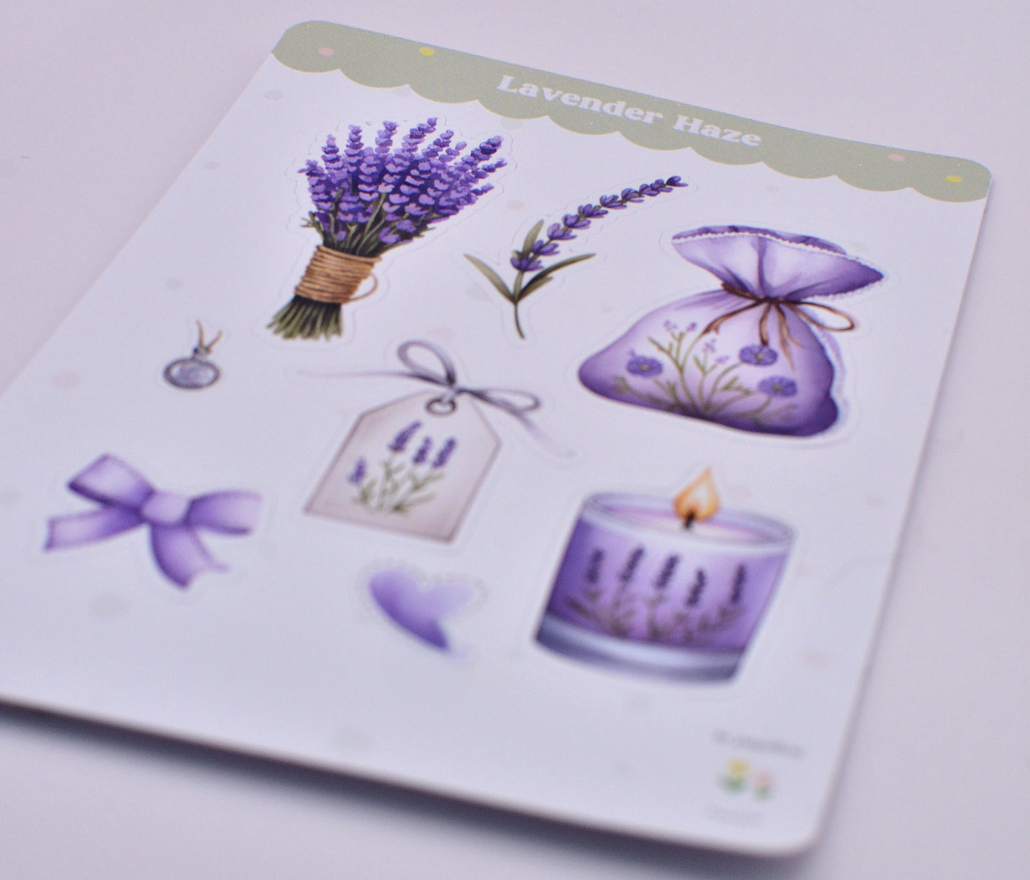 Cartela de Adesivos Lavender Haze