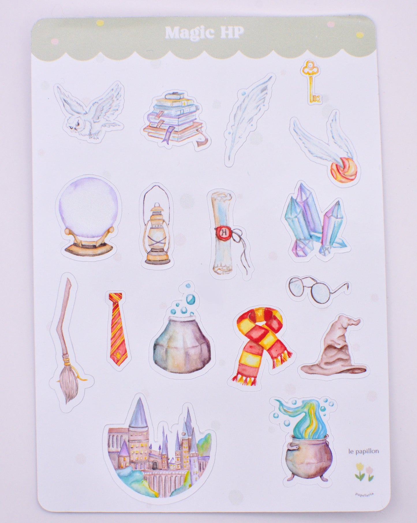 Cartela de Adesivos Magic HP
