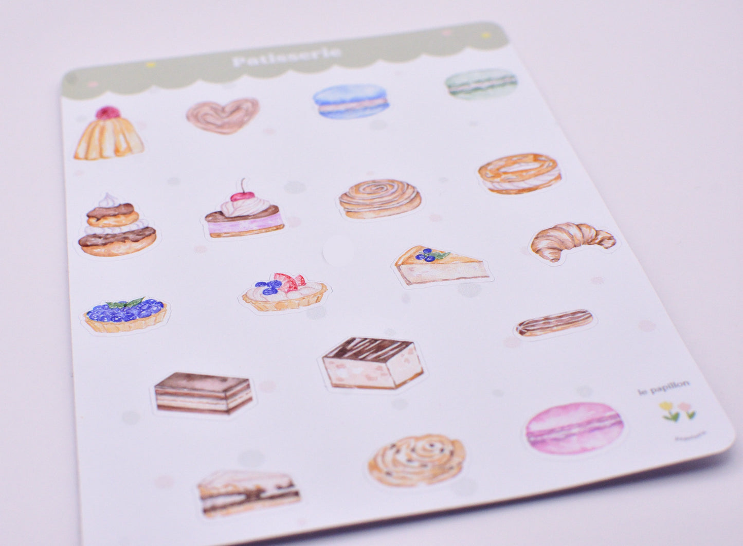 Cartela de Adesivos Patisserie
