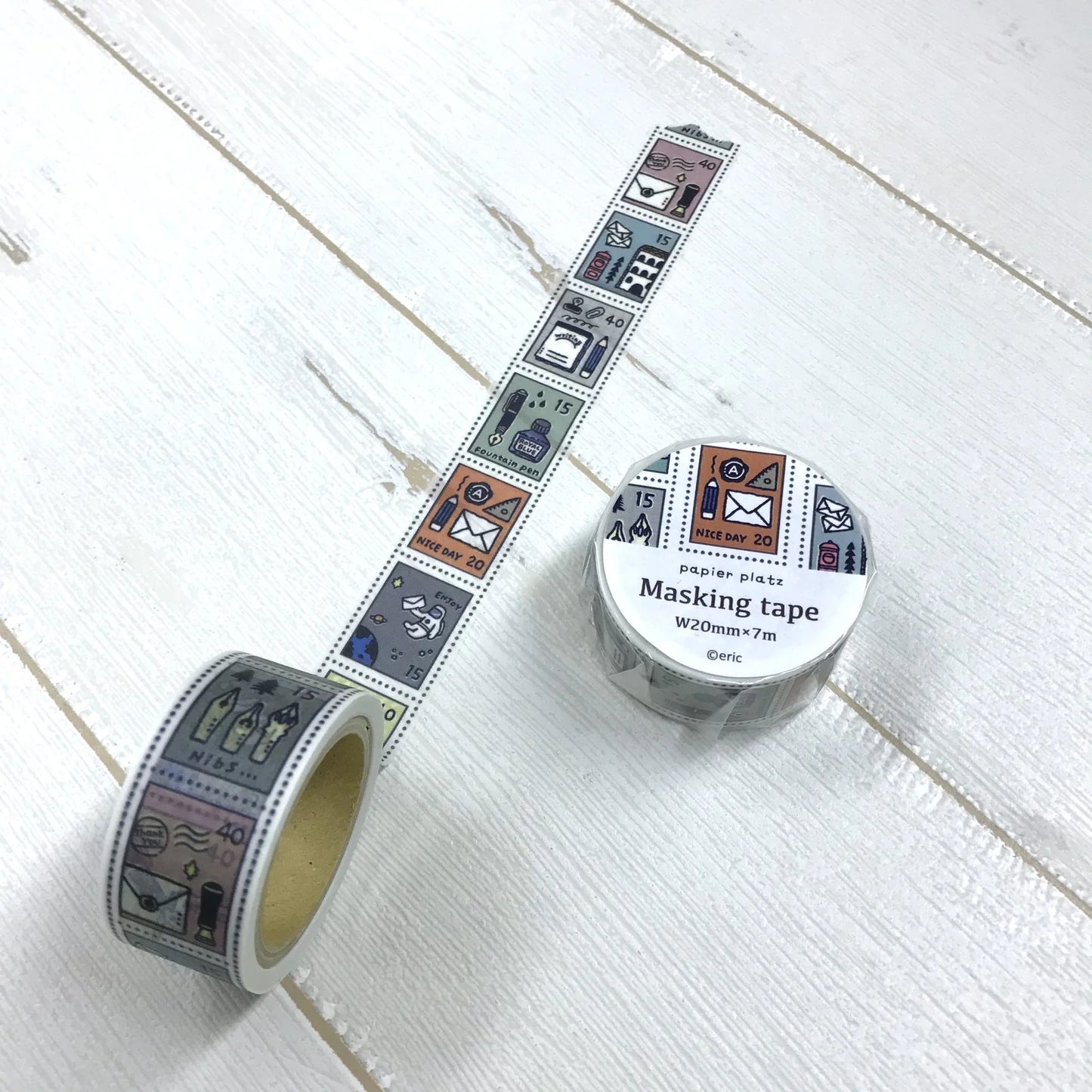 Washi Tape Papier Platz - Stamp - 20mm x 7m