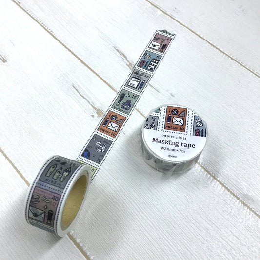 Washi Tape Papier Platz - Stamp - 20mm x 7m
