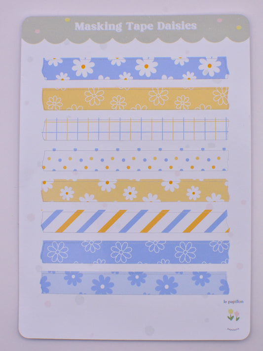 Masking Tape Daisies
