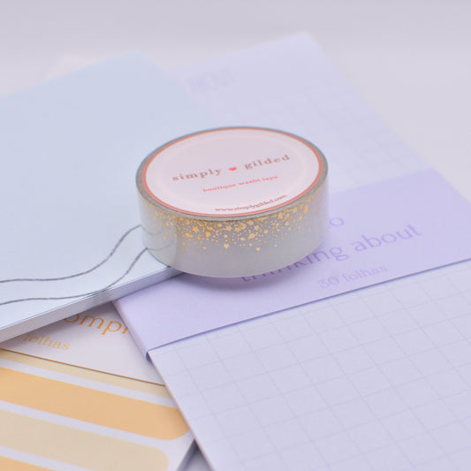 Amostra de Washi Tape - Simply Gilded 15 mm - Smoky Sage Stardust