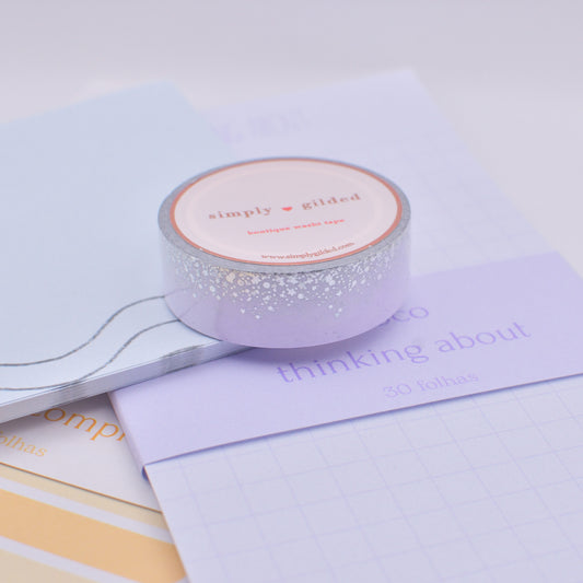 Amostra de Washi Tape - Simply Gilded 15 mm - Lavender Lullaby Stardust