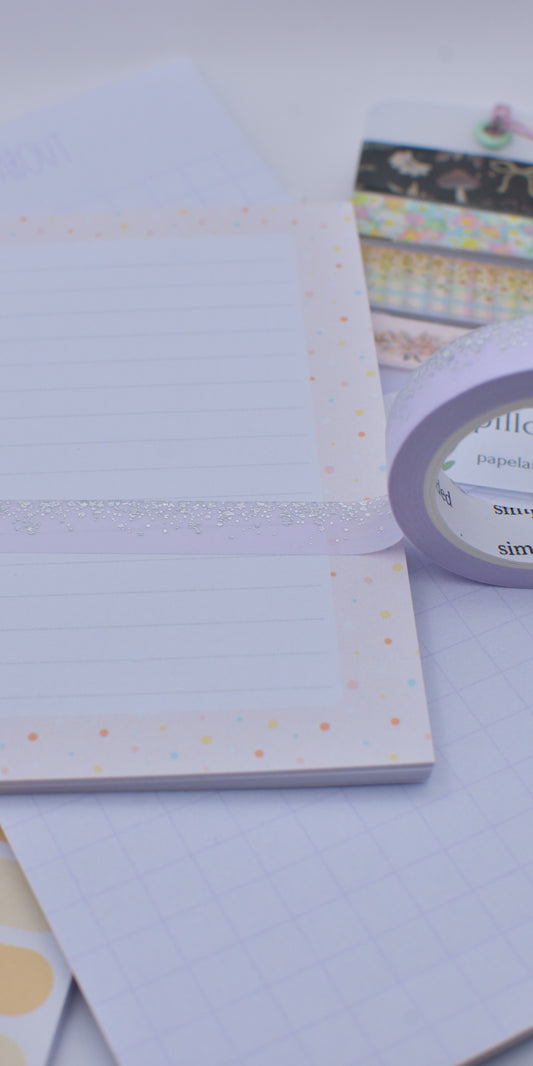 Amostra de Washi Tape - Simply Gilded 10 mm - Lavender Lullaby Stardust