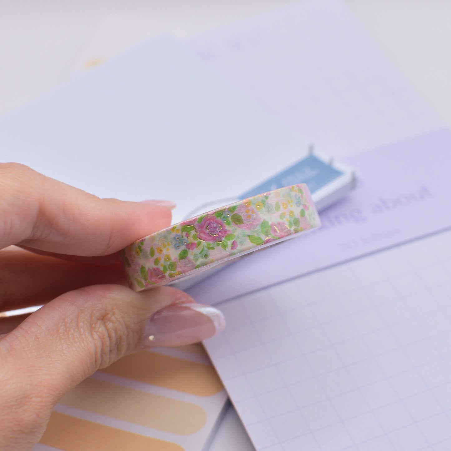 Amostra de Washi Tape - Simply Gilded 10 mm - Tea Time Floral