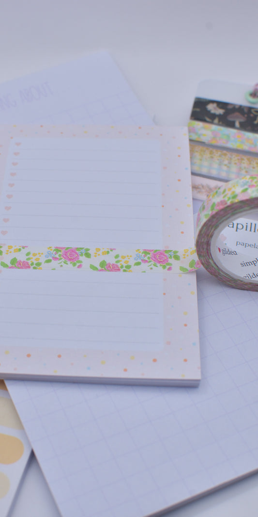 Amostra de Washi Tape - Simply Gilded 10 mm - Tea Time Floral