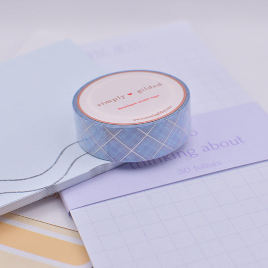Amostra de Washi Tape - Simply Gilded 15 mm - Cotton Candy Blue
