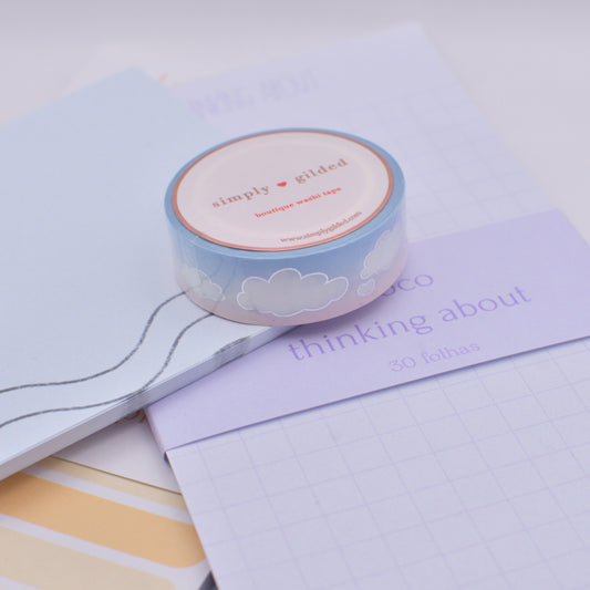 Amostra de Washi Tape - Simply Gilded 15 mm - Spring Sunrise Clouds