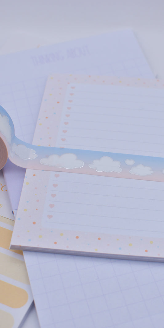 Amostra de Washi Tape - Simply Gilded 15 mm - Spring Sunrise Clouds