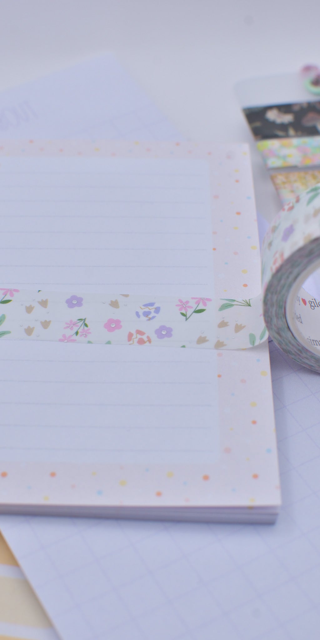 Amostra de Washi Tape - Simply Gilded 15 mm - Jurassic Pattern
