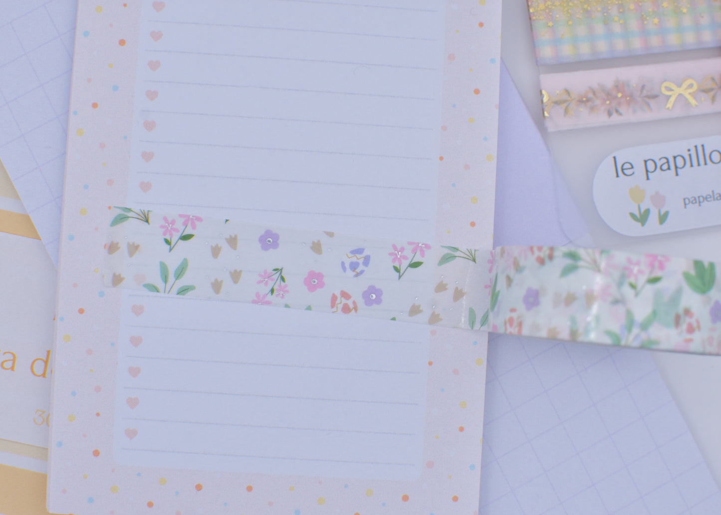 Amostra de Washi Tape - Simply Gilded 15 mm - Jurassic Pattern