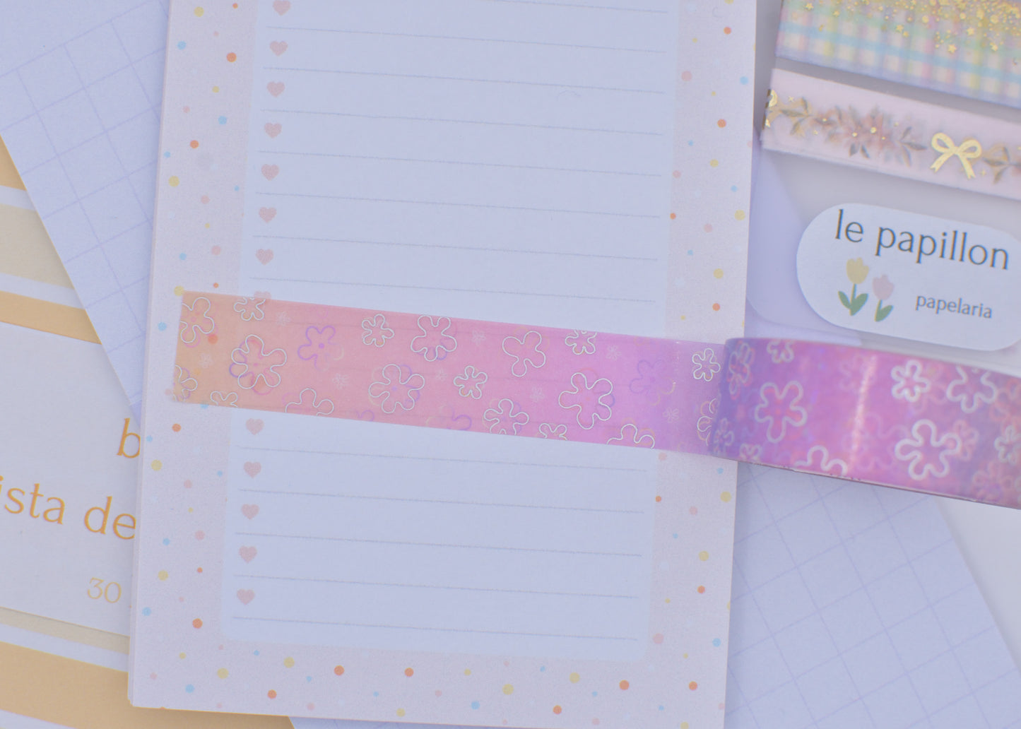 Amostra de Washi Tape - Simply Gilded 15 mm - Silly Sea Pattern