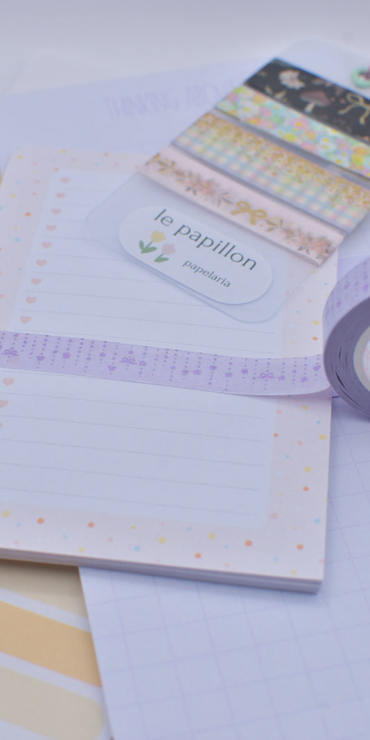 Amostra de Washi Tape - Simply Gilded 10 mm - Light Purple Twinkle Garland