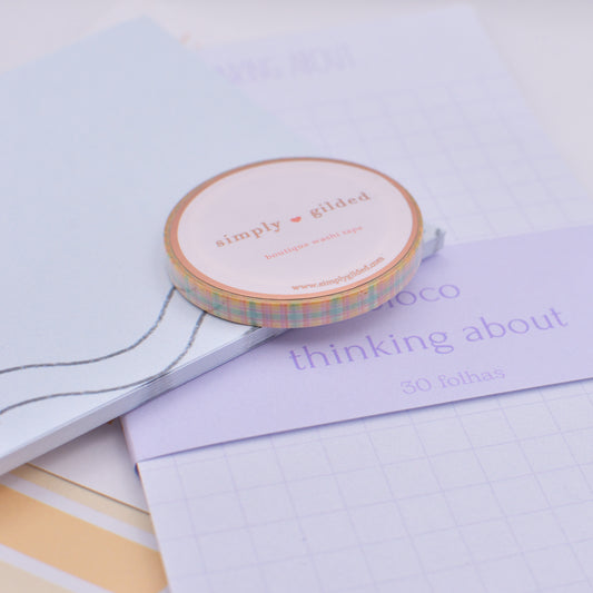 Amostra de Washi Tape - Simply Gilded 5 mm - The Cascades Plaid