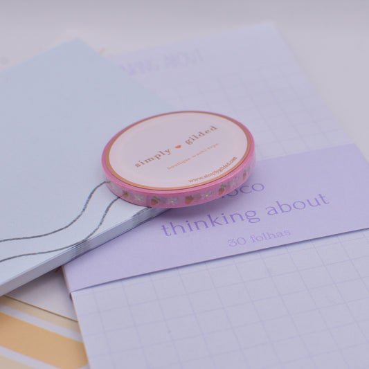 Amostra de Washi Tape - Simply Gilded 5 mm - Wildflower Sprouting Acom