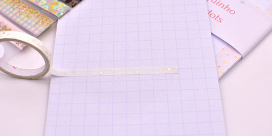 Amostra de Washi Tape - Simply Gilded 5 mm - Estrelas Prata