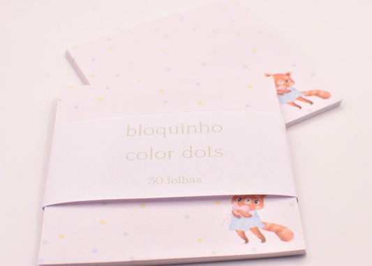 Bloquinho Liso - Color Dots