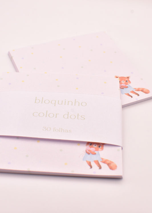 Bloquinho Liso - Color Dots