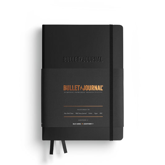 Caderno Bullet Journal Leuchtturm1917, Edition 2, Medium (A5), Hardcover, Black
