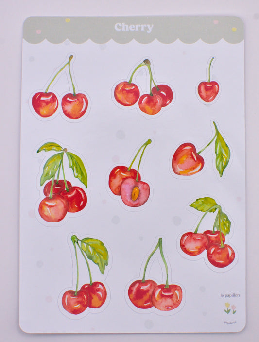 Cartela de Adesivos Cherry
