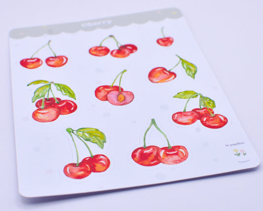 Cartela de Adesivos Cherry