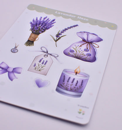 Cartela de Adesivos Lavender Haze