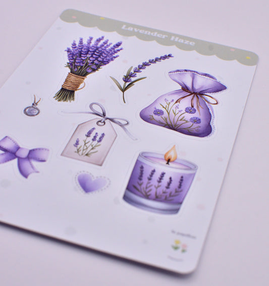 Cartela de Adesivos Lavender Haze