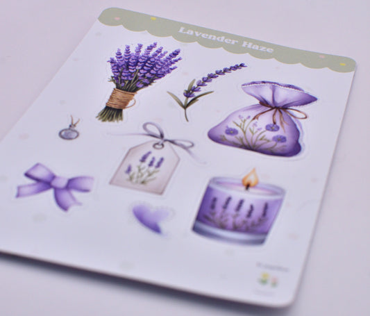 Cartela de Adesivos Lavender Haze