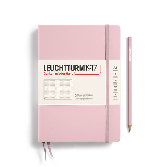 Caderno Leuchtturm1917 Medium (A5) Pontilhado, 251 páginas, Capa Dura, Powder